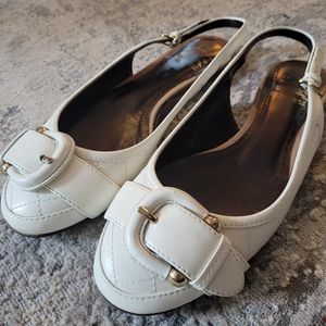 Burberry sling back flats